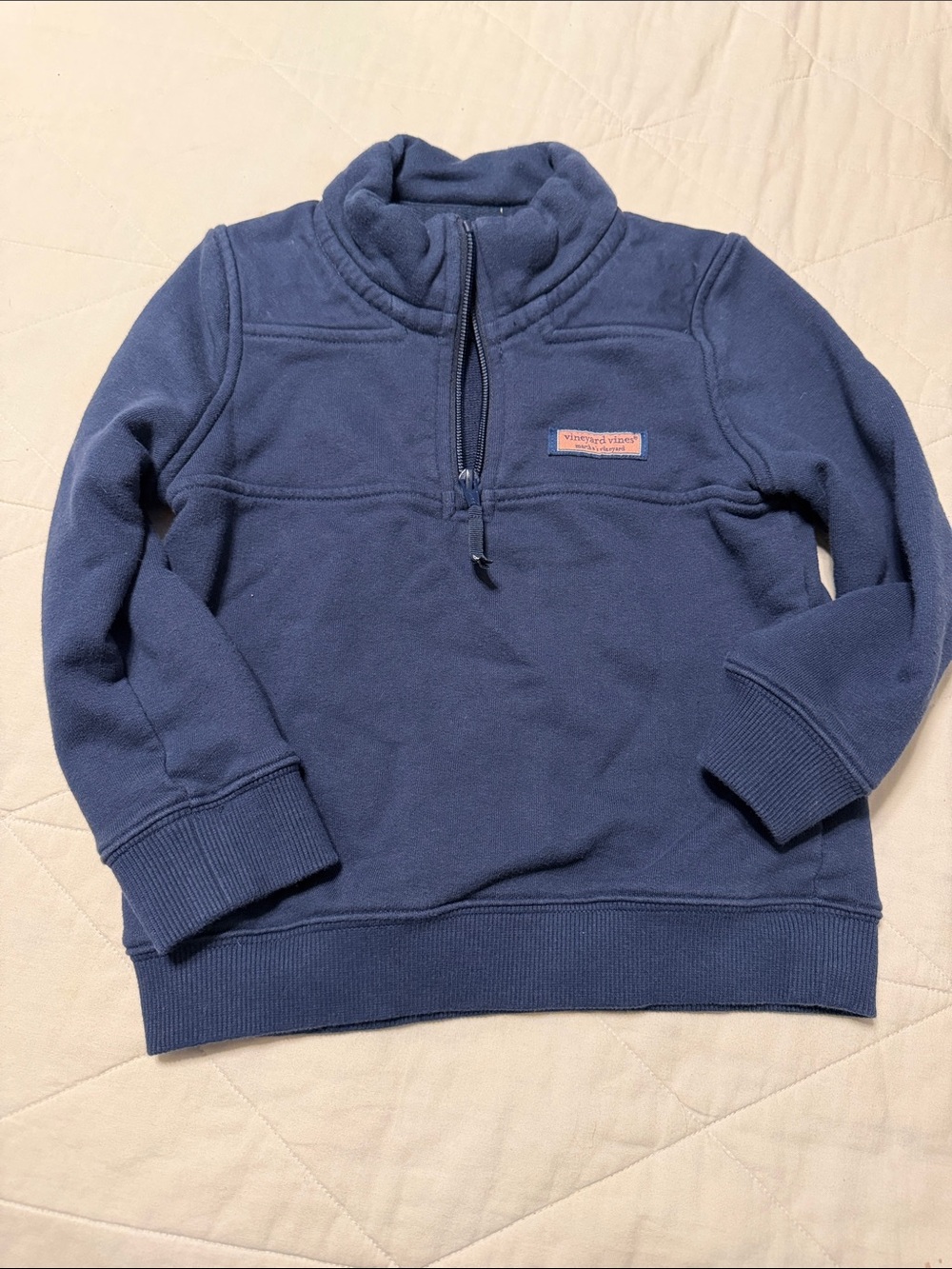 Vineyard Vines Toddler Navy Half-Zip Pullover Sweatshirt